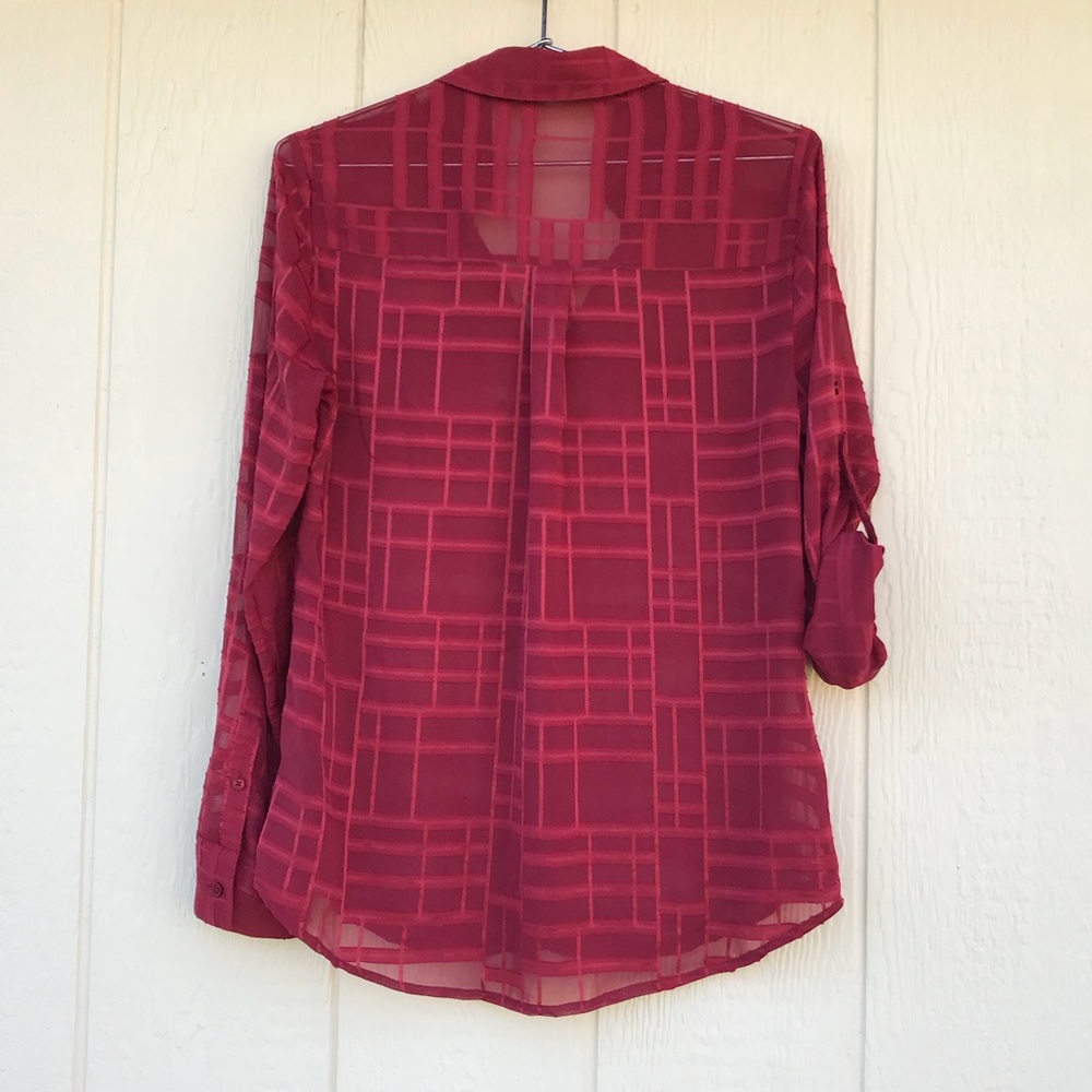 Collared button down blouse - Picture 2 of 2